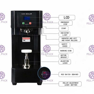 Le Seamer semi automatique de bureau de boîte de Digital peut ANIMAL FAMILIER de machine de cachetage peut scelleur