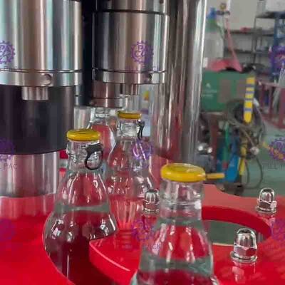 3000BPH a carbonaté la bouteille de machine de remplissage de boisson/en verre boisson non alcoolisée tirant Ring Cap