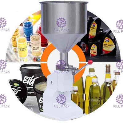 main 10L pressant remplir manuel de liquides de la machine de remplissage 5.5KW quantitativement