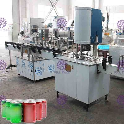 La machine de remplisseur de boîte d'aluminium de boisson non alcoolisée, message publicitaire peut équipement de cachetage