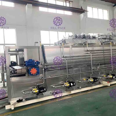 Pasteurisateur mobile mis en bouteille de jus de machine à emballer de bouteille réutilisant avec des becs de pulvérisation