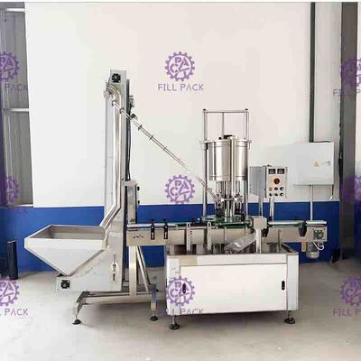 Cachetage de bouteille de vis d'ANIMAL FAMILIER de 4 têtes/capsulage/machine automatiques de capsuleur