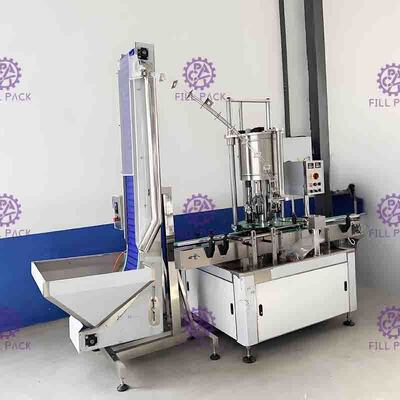 Cachetage de bouteille de vis d'ANIMAL FAMILIER de 4 têtes/capsulage/machine automatiques de capsuleur