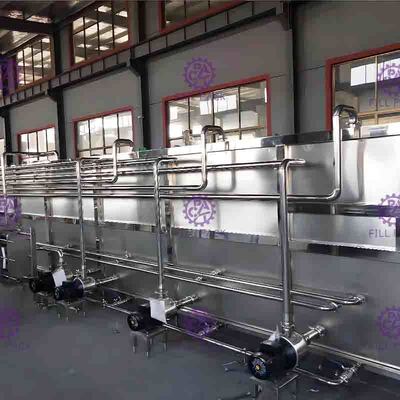Industrie des boissons de refroidissement de système de stérilisateur de jus de machine à emballer de bouteille de boissons de remplissage à chaud