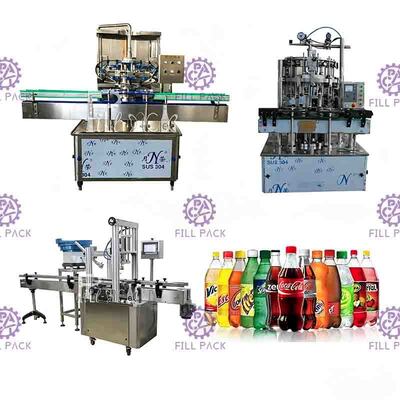 Chapeaux linéaires de For Screw Type de capsuleur de l'ANIMAL FAMILIER 3000BPH de bouteille de machine en plastique de Coca Cola Carbonated Drink Filling