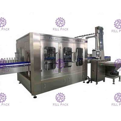 Chaîne de production en verre au vinaigre de contrôle de PLC de machine de remplissage de bouteilles 40 tête