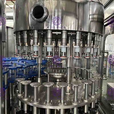 Chaîne de production en verre au vinaigre de contrôle de PLC de machine de remplissage de bouteilles 40 tête
