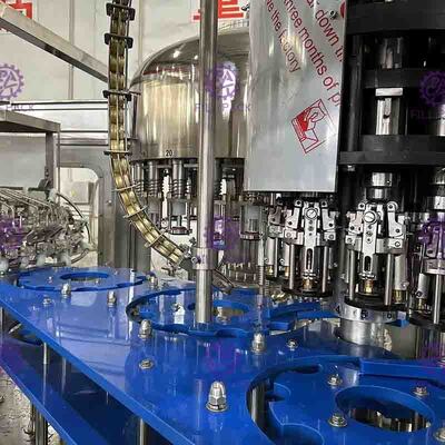 Chaîne de production en verre au vinaigre de contrôle de PLC de machine de remplissage de bouteilles 40 tête