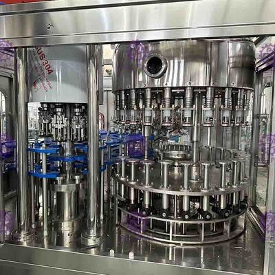Chaîne de production en verre au vinaigre de contrôle de PLC de machine de remplissage de bouteilles 40 tête