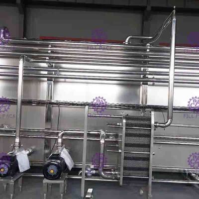 Ligne couche de remplissage à chaud d'isolation thermique de vapeur de stérilisateur de machine à emballer de bouteille