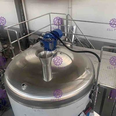 réservoir 2000L à une seule couche pour la chaîne de fabrication bâtiment de boisson non alcoolisée avec le moteur réglable de vitesse