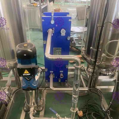 3000L trois échoue le mélangeur carbonaté de boissons de kola de coke pour la chaîne de fabrication de boisson non alcoolisée