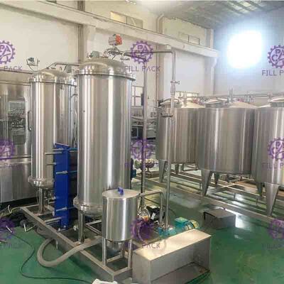 3000L trois échoue le mélangeur carbonaté de boissons de kola de coke pour la chaîne de fabrication de boisson non alcoolisée