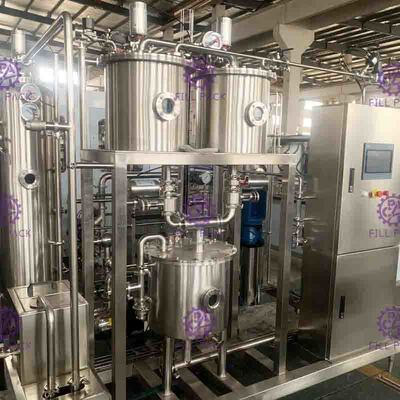 Chaîne de fabrication automatique mélangeur 6000L/H de boisson non alcoolisée de CO2 de l'eau de seltz de puissance élevée