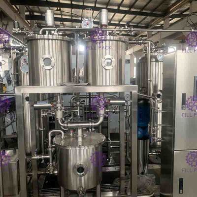 Chaîne de fabrication automatique mélangeur 6000L/H de boisson non alcoolisée de CO2 de l'eau de seltz de puissance élevée