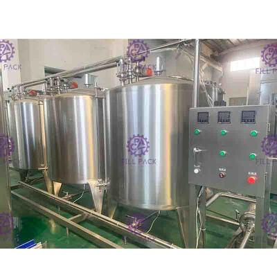 Chaîne de fabrication de boisson non alcoolisée de système de nettoyage de CIP semi automobile avec le réservoir 500L