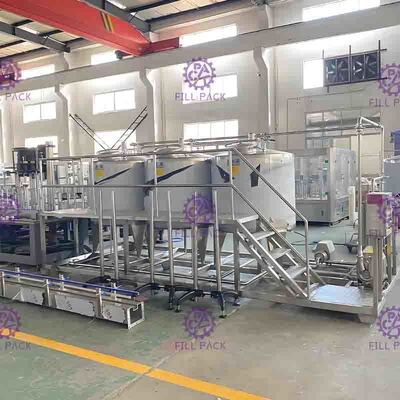 Le litchi mélangé par Juice Preparation Equipment Plant System du thé 3000L/H de boisson a assaisonné