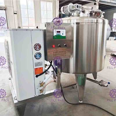 type horizontal de refroidissement direct de cuve de stockage de veste du système SUS304 de réfrigérateur du lait 6000L frais
