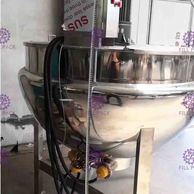 SUS304 bouilloire revêtue de double de vapeur de 3 couches avec l'agitateur 200L