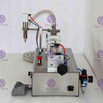 machine de remplissage pneumatique de l'eau minérale de machine de remplissage de la pâte 25bpm avec le commutateur de pied
