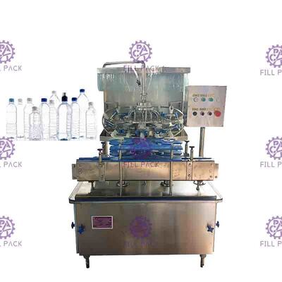 Machine de remplissage de l'eau de bouteille de l'ANIMAL FAMILIER 50BPM avec 12 têtes de rinçage