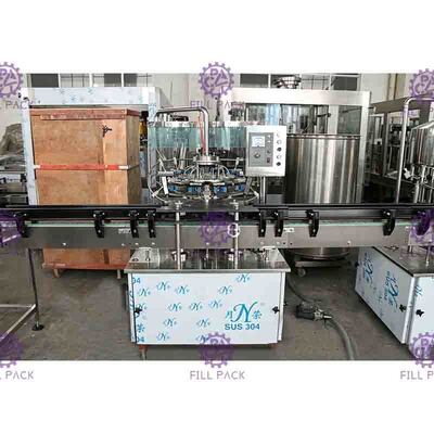 Machine de remplissage de bouteilles de l'eau SUS304/SUS316, ligne remplissante liquide pure à échelle réduite