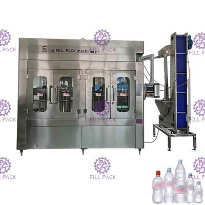 Machine de remplissage d'eau potable de Monoblock, remplissage de lavage et cachetage 3 dans 1