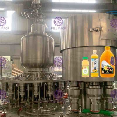 Monoblock 3 dans 1 machine de remplissage à chaud appropriée à la mise en bouteilles de jus
