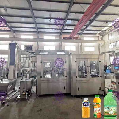 24 bouteilles en plastique de la machine de remplissage de jus 8000 principaux par couvercles à visser d'heure