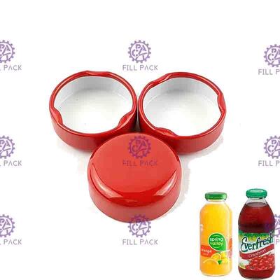 couvercle à visser en métal de fer-blanc de 38mm 43mm Juice Glass Bottle Caps Lid 48mm 53mm 58mm
