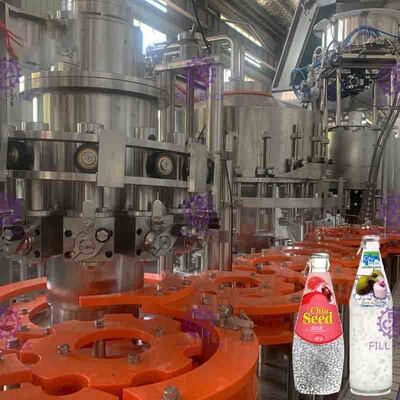 3 automatiques en 1 granule de pulpe Juice Beverage Filling Equipment orange avec la traction Ring Cap