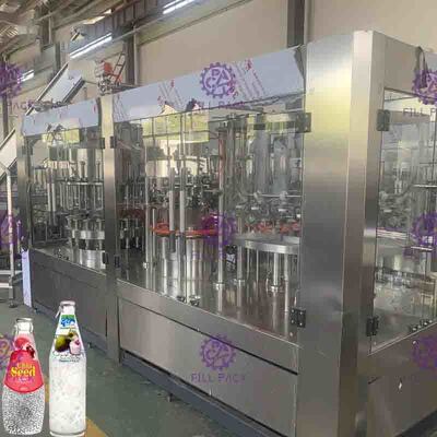 Machine automatique 3 de Juice Fruit Pulp Filling Capping en 1 boisson de granule de Monoblock
