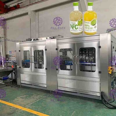 Les chapeaux en métal de Full Auto 8000BPH portent des fruits Juice Filler Touch Screen Control