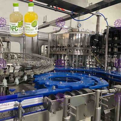 Les chapeaux en métal de Full Auto 8000BPH portent des fruits Juice Filler Touch Screen Control