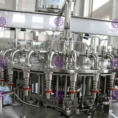 6000BPH Juice Filling Machine avec le système d'écoulement arrière avec le sontrol de PLC