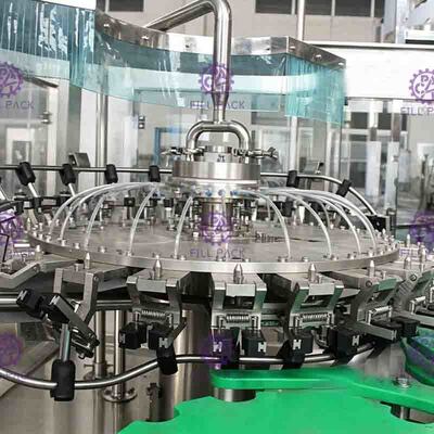 La pulpe Juice Filling Machine Glass Bottle de l'aloès 20000BPH a carbonaté la ligne remplissante 3 de boissons dans 1