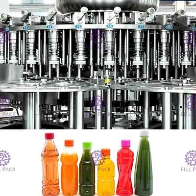 Machine de remplissage de jus de fruits en bouteille plastique SUS304 2L 4000BPH avec homogénéisateur