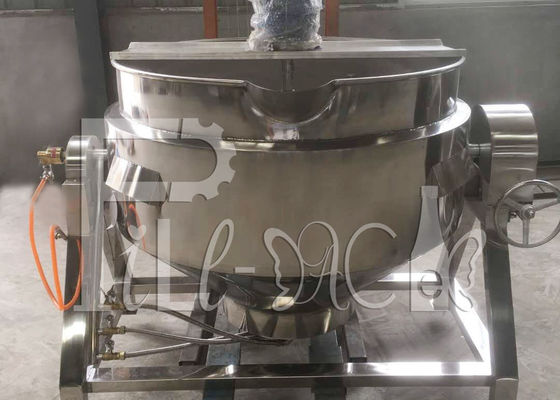 Capacité 400L rabattable de chauffage d'acier inoxydable de bouilloire revêtue industrielle électrique de vapeur