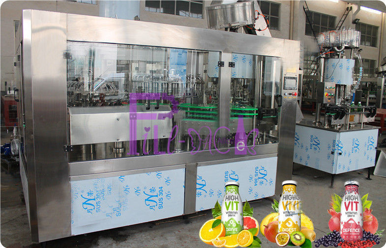 Machine de remplissage de mise en bouteilles automatique de jus/thé de machine de remplisseur de bouteille en verre 6000 - 8000BPH