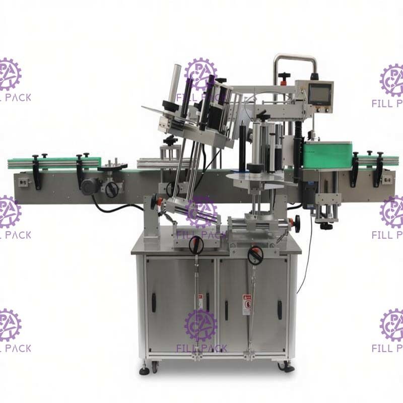 Le double a dégrossi machine à étiquettes d'autocollant pour l'exactitude en verre de bouteille à bière +/- 1mm