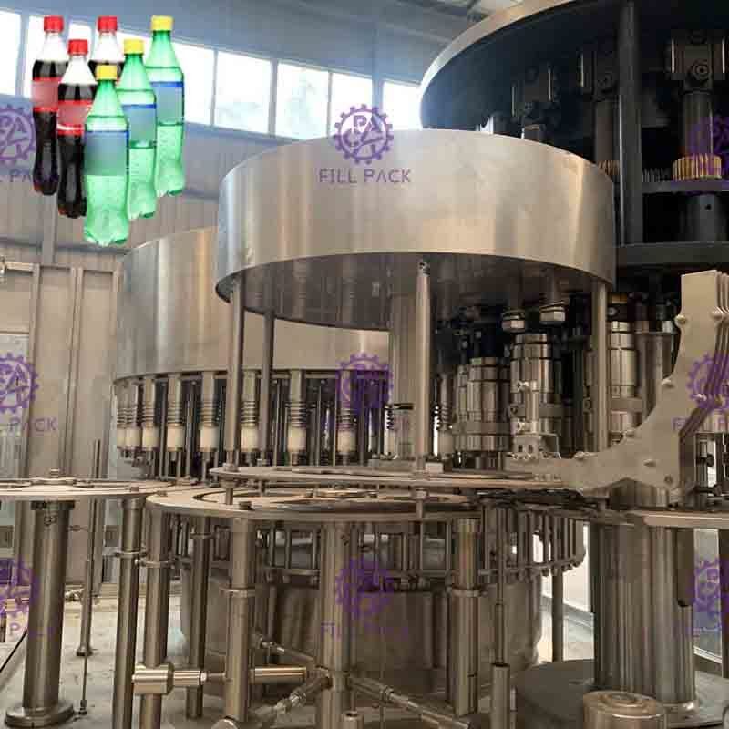 CHOYEZ le verre en plastique 3 dans 1 machine de remplissage de bouteilles de l'eau de boisson de boisson gazeuse/équipement/usine/système Monobloc
