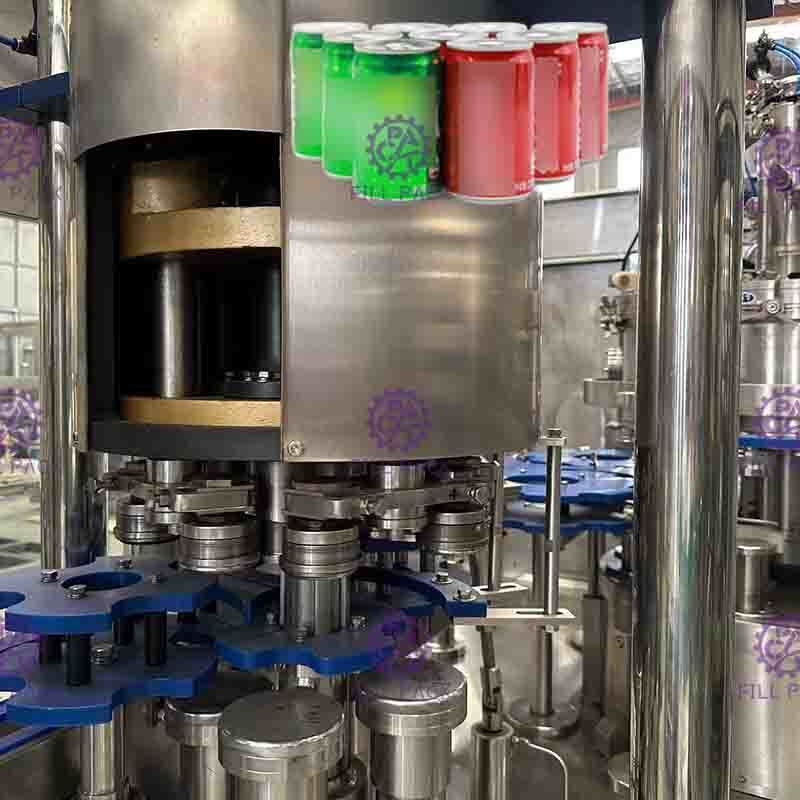 5.5Kw 2 électriques dans 1 peut ligne remplissante boisson carbonatée peut machine à laver