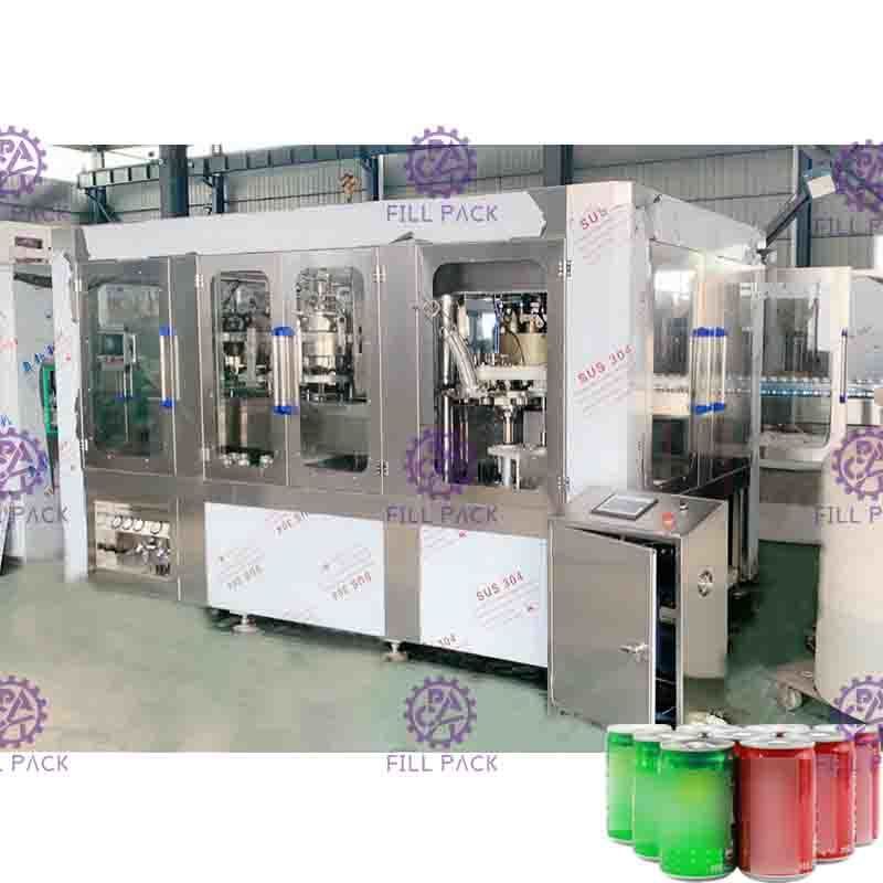 Vissez le type de alimentation contrôle de PLC de machine de remplissage de kola/boîte de soude/de machine de mise en conserve