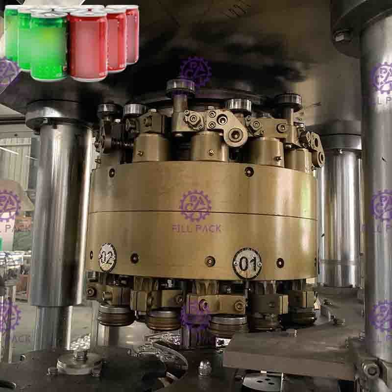 2 automatiques dans 1 peuvent ligne remplissante remplisseur de boîte de boissons et machine carbonatés de scelleur