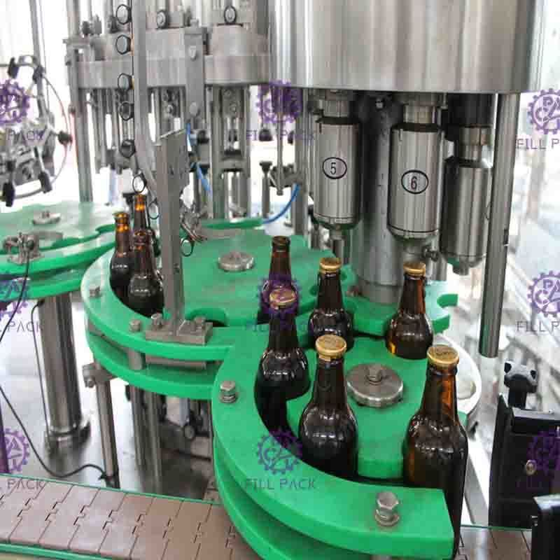 Équipement japonais de bouteille à bière de PLC pour le chapeau d'anneau de traction de bouteille en verre