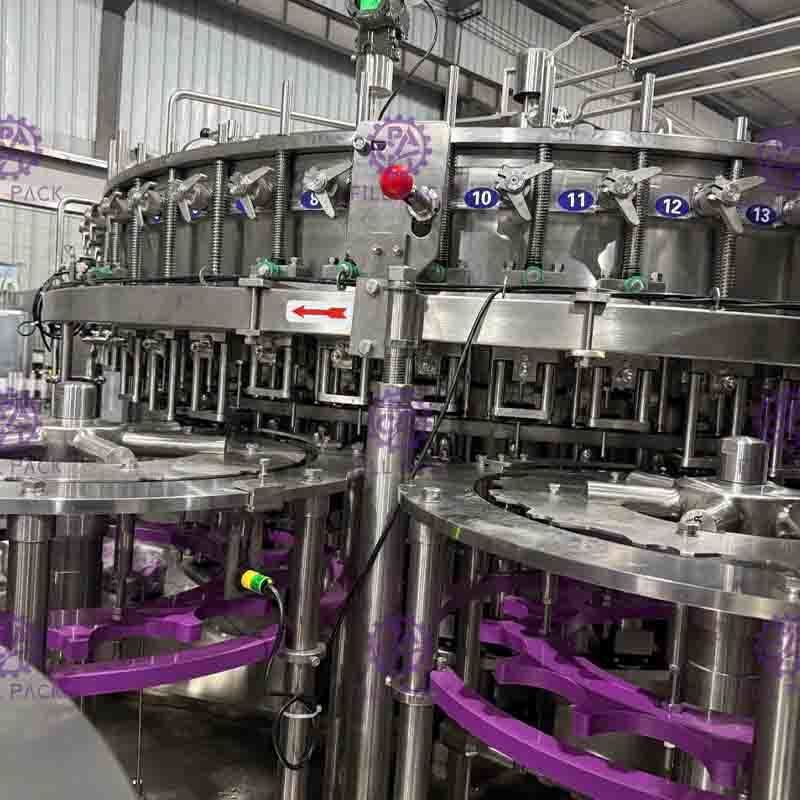 ANIMAL FAMILIER 3 en verre en plastique dans 1 chaîne de fabrication Monobloc fonction de boisson non alcoolisée d'arrêt d'urgence
