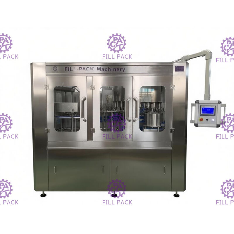 Machine 3-In-1 de capsulage remplissante de lavage automatique pour l'eau minérale de bouteille en plastique