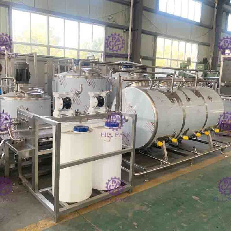 Boisson aromatisée Juice Mixing Processing Line 7000L/H avec le stérilisateur de plat UHT