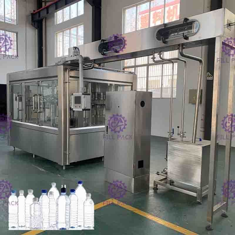 machine de remplissage de l'eau potable 3-In-1 avec le contrôle Monoblock de PLC 24 têtes