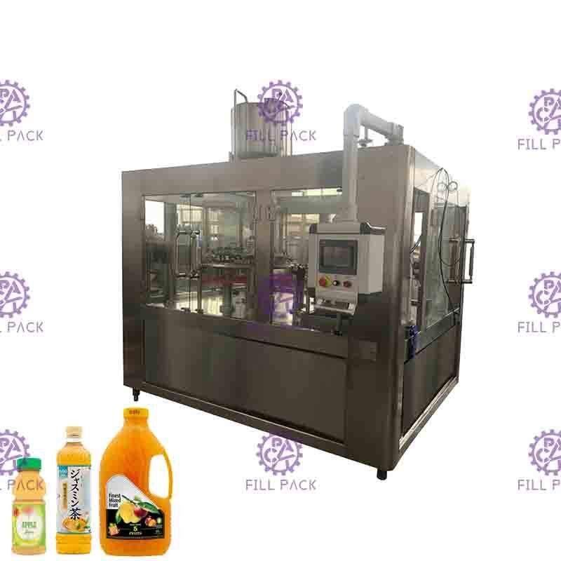 Équipement orange de Juice Filling And Capping Machine de remplissage à chaud de 5000BPH Monoblock de machine de fruit en plastique automatique de bouteille